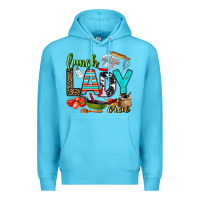 Ocean Blue lunch lady crew Premium Hoodie - AdoDesignShop