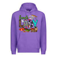 Purple lunch lady crew Premium Hoodie - AdoDesignShop