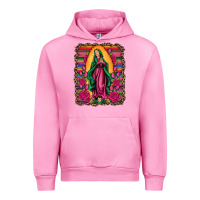 Fuchsia Pink our lady of guadalupe serape background Urban Hoodie - Artiststas