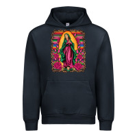 Navy our lady of guadalupe serape background Urban Hoodie - Artiststas