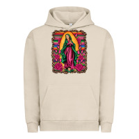 Pigment French Oak our lady of guadalupe serape background Urban Hoodie - Artiststas