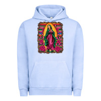 Pigment Grape Ice our lady of guadalupe serape background Urban Hoodie - Artiststas