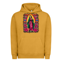 Pigment Peanut Butter our lady of guadalupe serape background Urban Hoodie - Artiststas
