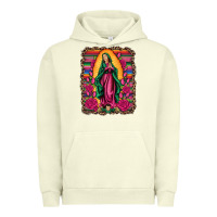 Pigment Pistachio our lady of guadalupe serape background Urban Hoodie - Artiststas