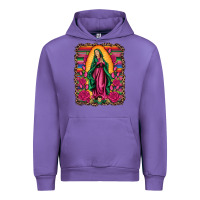 Tulip our lady of guadalupe serape background Urban Hoodie - Artiststas