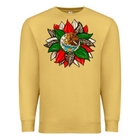 Mexican Flag Sunflower Premium Sweatshirt | Teevron
