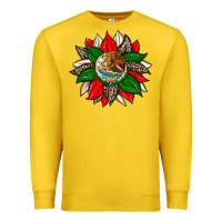 Lemon mexican flag sunflower Premium Sweatshirt - Zillion Design Studio