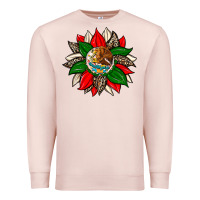 Pale Pink mexican flag sunflower Premium Sweatshirt - Zillion Design Studio