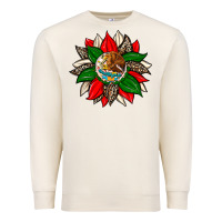 Sandshell mexican flag sunflower Premium Sweatshirt - Zillion Design Studio