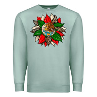 Seafoam mexican flag sunflower Premium Sweatshirt - Zillion Design Studio