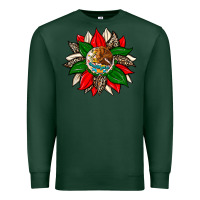 Sports Green mexican flag sunflower Premium Sweatshirt - Zillion Design Studio