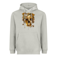 Moon Dust Flower Skeleton Bees Heavyweight Hoodie - RanaPortraitStore