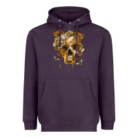 Plum Flower Skeleton Bees Heavyweight Hoodie - RanaPortraitStore