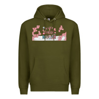 Army Green wife mom nurse libbey glass Premium Hoodie - BundleAndBundleShop