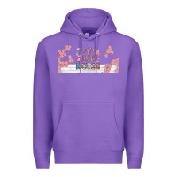 Purple wife mom nurse libbey glass Premium Hoodie - BundleAndBundleShop