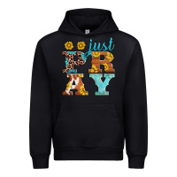 Black just pray western sunflowers Urban Hoodie - AdoDesignShop