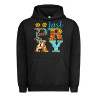 Pigment Black just pray western sunflowers Urban Hoodie - AdoDesignShop