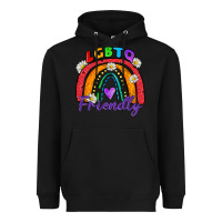 Black lgbtq friendly Heavyweight Hoodie - Zillion Design Studio