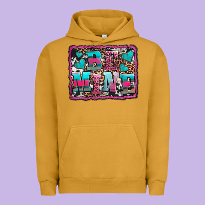 Be Mine Western Valentine's Day Urban Hoodie Designed By Adodesignshop