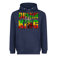 Navy dream like king with crown Heavyweight Hoodie - texasbilliewilder