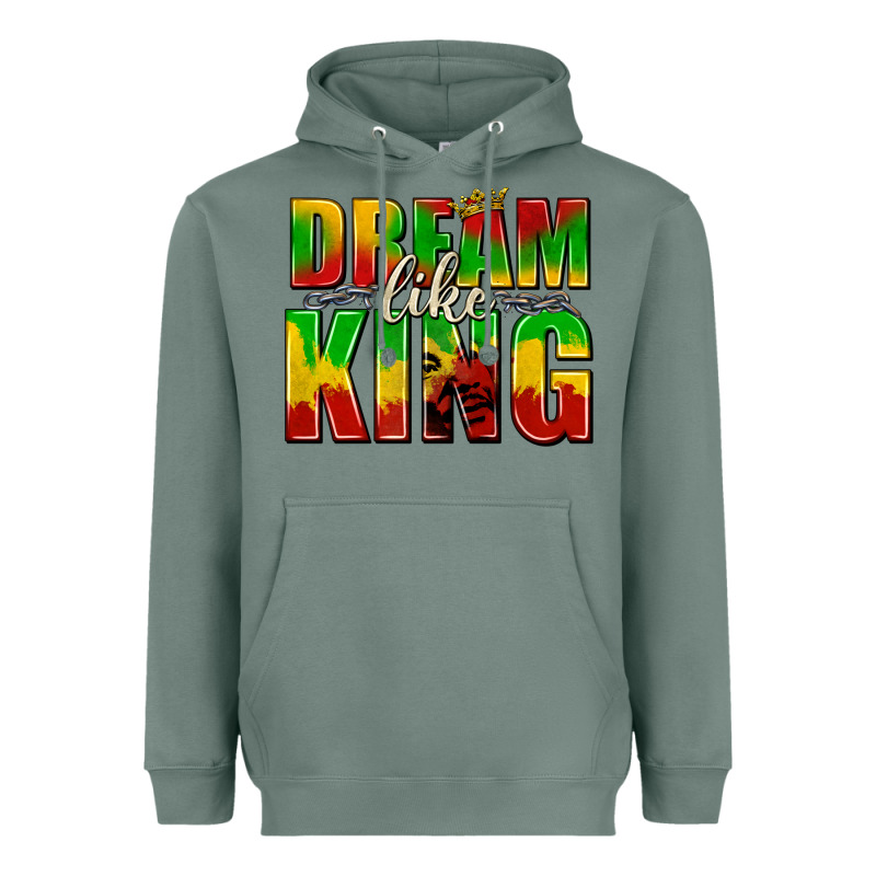 Dream Like King With Crown Heavyweight Hoodie by texasbilliewilder | Teevron