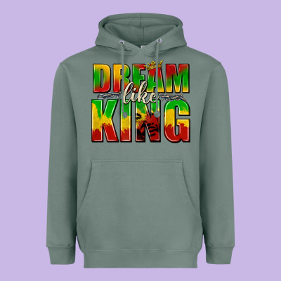Heavyweight Hoodie dream like king with crown