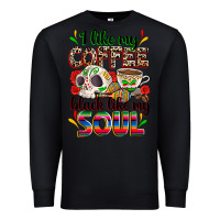 Black i like my coffee black like my soul Premium Sweatshirt - Zillion Design Studio