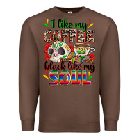 Chestnut i like my coffee black like my soul Premium Sweatshirt - Zillion Design Studio