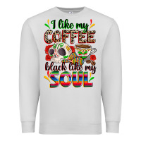 Dove Grey i like my coffee black like my soul Premium Sweatshirt - Zillion Design Studio