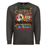 Smoke i like my coffee black like my soul Premium Sweatshirt - Zillion Design Studio