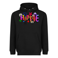 Black hippie Heavyweight Hoodie - Zillion Design Studio