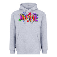 Heather Grey hippie Heavyweight Hoodie - Zillion Design Studio