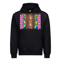 Black easter leopard egg bunny brush stroke Urban Hoodie - Artiststas