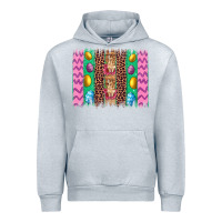Heather Grey easter leopard egg bunny brush stroke Urban Hoodie - Artiststas