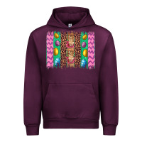 Easter Leopard Egg Bunny Brush Stroke Urban Hoodie | Teevron