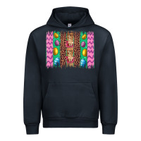 Navy easter leopard egg bunny brush stroke Urban Hoodie - Artiststas