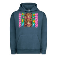 Pigment Midnight Navy easter leopard egg bunny brush stroke Urban Hoodie - Artiststas
