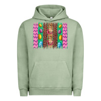 Pigment Oil Green easter leopard egg bunny brush stroke Urban Hoodie - Artiststas