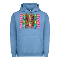 Pigment Pebble Blue easter leopard egg bunny brush stroke Urban Hoodie - Artiststas