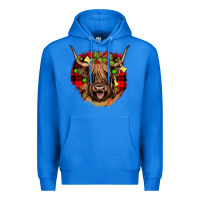 True Royal highland cow  christmas Premium Hoodie - JahusDesignShop