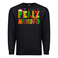 Black feliz navidad Premium Sweatshirt - Zillion Design Studio