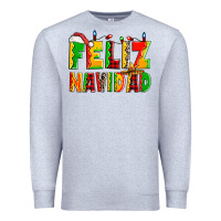 Heather Grey feliz navidad Premium Sweatshirt - Zillion Design Studio