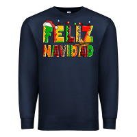 Navy feliz navidad Premium Sweatshirt - Zillion Design Studio