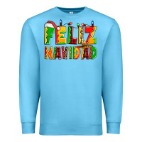 Ocean Blue feliz navidad Premium Sweatshirt - Zillion Design Studio