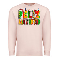 Pale Pink feliz navidad Premium Sweatshirt - Zillion Design Studio