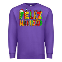Purple feliz navidad Premium Sweatshirt - Zillion Design Studio