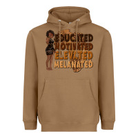 Toasted Coconut educated motivated elevated melanated Heavyweight Hoodie - texasbilliewilder