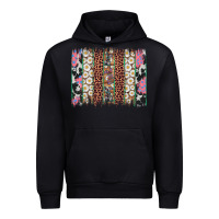 Black easter leopard cowhide bunny brush stroke Urban Hoodie - Artiststas