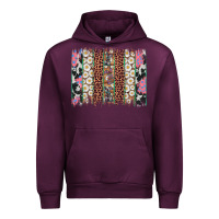 Mauve Wine easter leopard cowhide bunny brush stroke Urban Hoodie - Artiststas