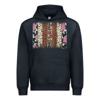 Navy easter leopard cowhide bunny brush stroke Urban Hoodie - Artiststas